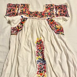 White Embroidered Maxi Dress